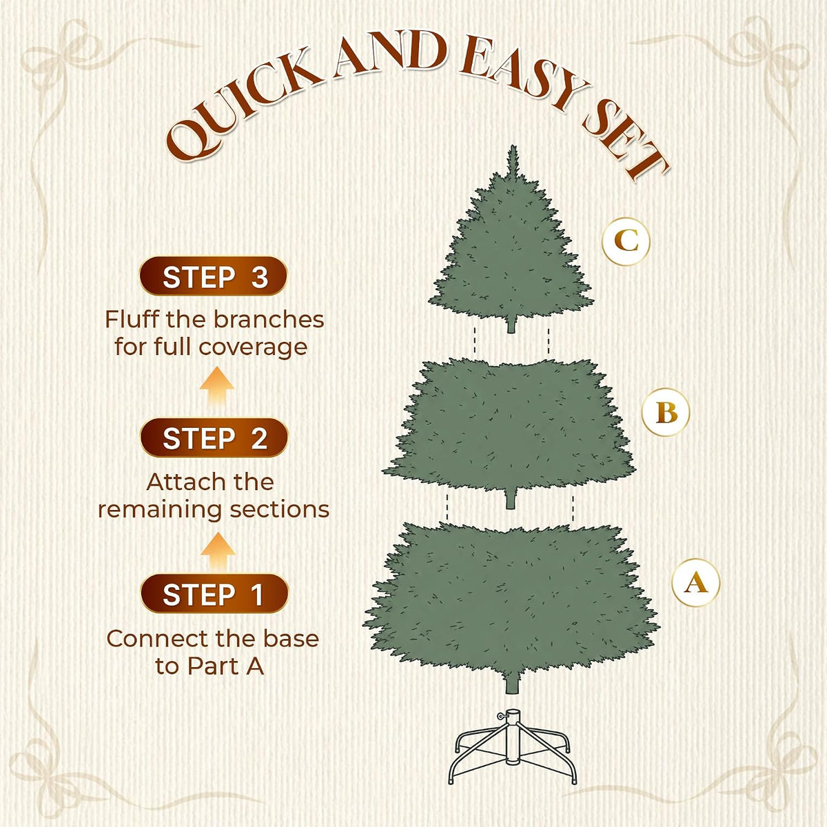 HOLLO STAR 6ft Prelit Christmas Tree, Multi-Color RGBW Lights,App Control