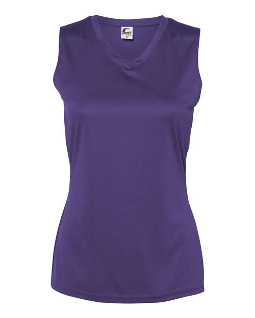 Women's Sleeveless V-Neck T-Shirt | USA Decoration