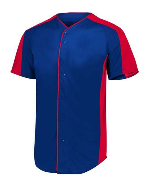 Youth Full Button Baseball Jersey | USA Decoration