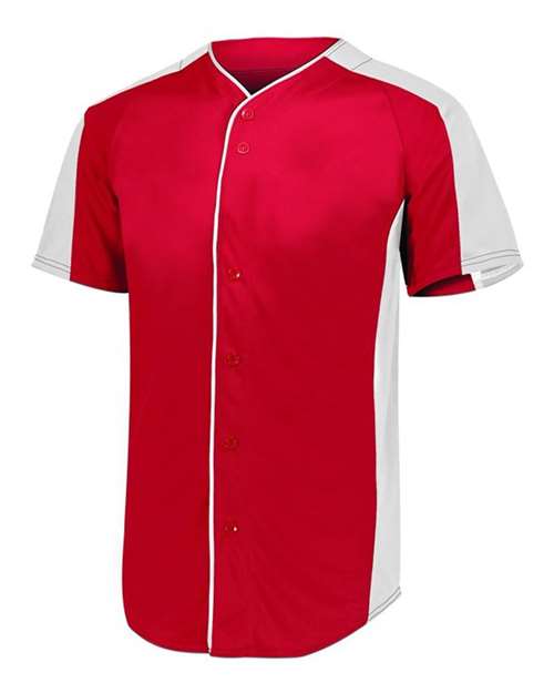 Youth Full Button Baseball Jersey | USA Decoration