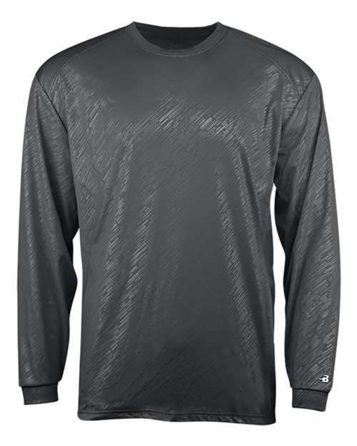 Youth Line Embossed Long Sleeve T-Shirt | USA Decoration