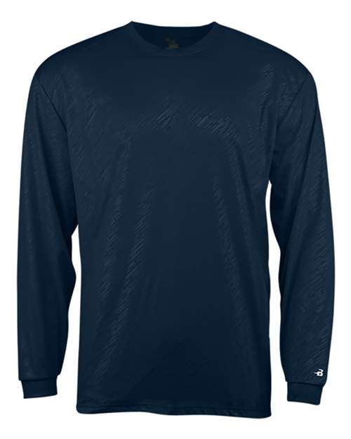 Youth Line Embossed Long Sleeve T-Shirt | USA Decoration