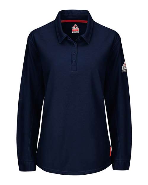 iQ Series® Women's Long Sleeve Polo with 4-Button Placket | USA Decoration