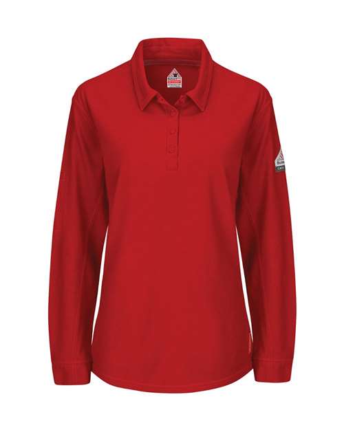 iQ Series® Women's Long Sleeve Polo with 4-Button Placket | USA Decoration