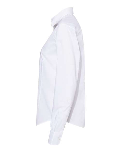 Women's Cotton/Poly Solid Point Collar Shirt | USA Decoration