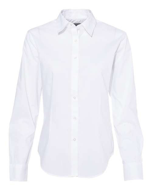 Women's Cotton/Poly Solid Point Collar Shirt | USA Decoration