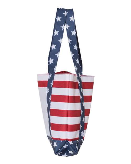 Americana Beach Tote | Stars and Stripes Polyester Tote | USA Decoration