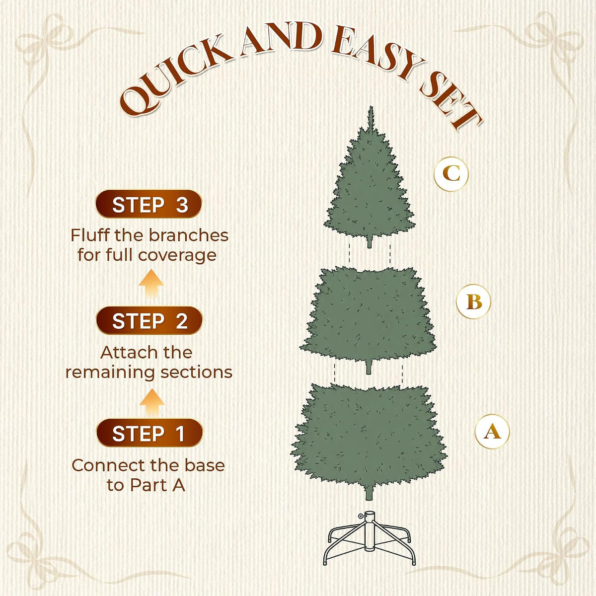 HOLLO STAR 6 ft Prelit Pencil Christmas Tree, RGBW Lights, App Control