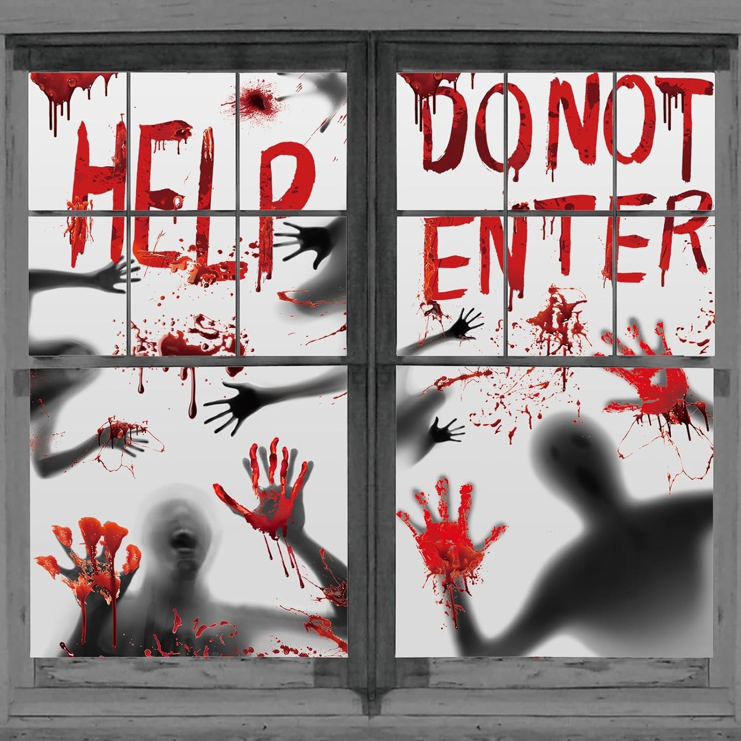 Halloween Door & Window Poster Zombie Hands 60x60 In | USA Decoration®