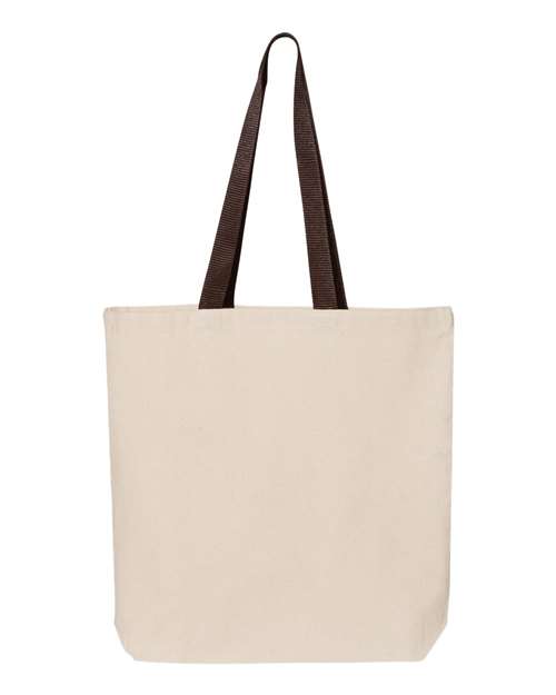 11L Canvas Tote with Contrast-Color Handles | USA Decoration