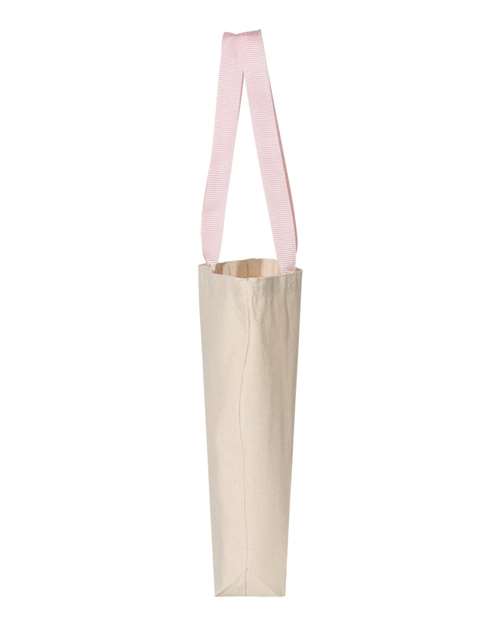 11L Canvas Tote with Contrast-Color Handles | USA Decoration