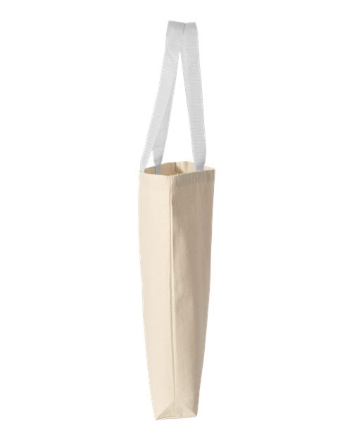 11L Canvas Tote with Contrast-Color Handles | USA Decoration
