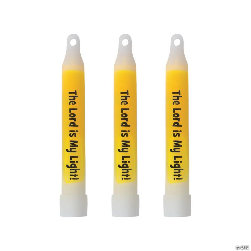 “The Lord Is My Light” Glow Sticks - 12 Pc.
