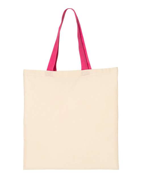 Economical Tote with Contrast-Color Handles | USA Decoration