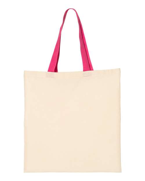 Economical Tote with Contrast-Color Handles | USA Decoration