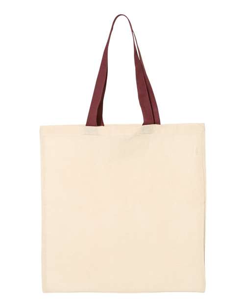 Economical Tote with Contrast-Color Handles | USA Decoration