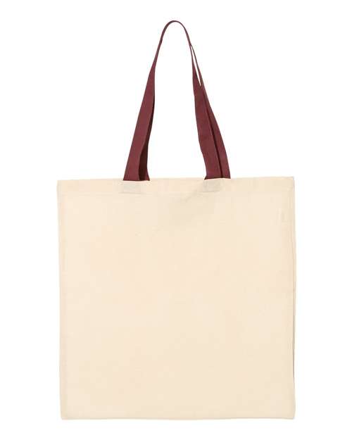 Economical Tote with Contrast-Color Handles | USA Decoration