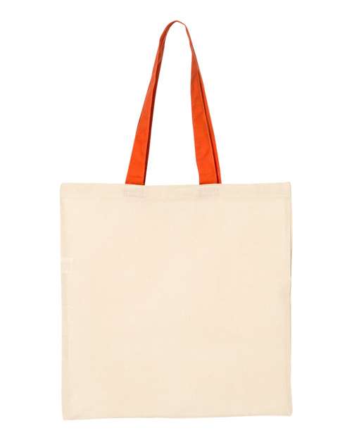 Economical Tote with Contrast-Color Handles | USA Decoration