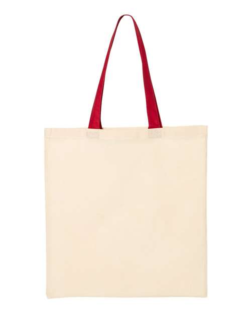 Economical Tote with Contrast-Color Handles | USA Decoration