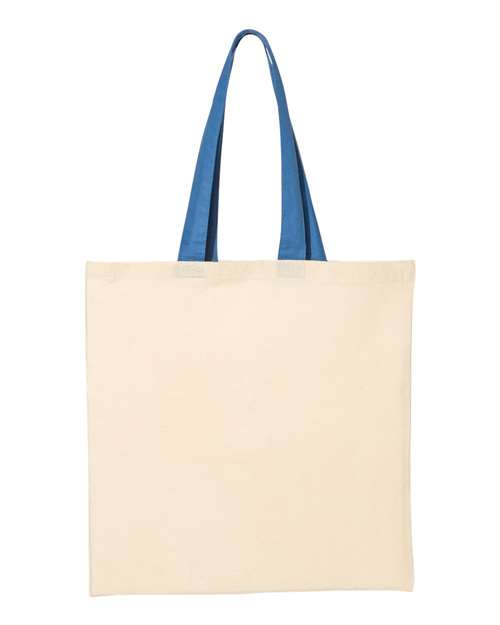 Economical Tote with Contrast-Color Handles | USA Decoration