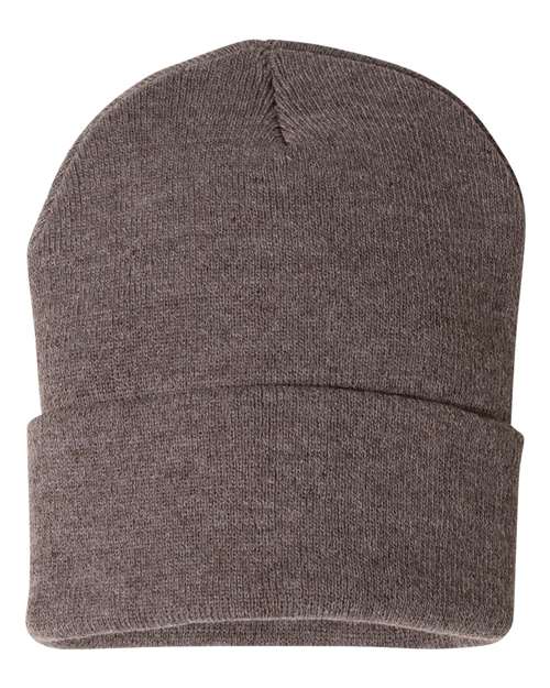 12" Solid Cuffed Beanie | USA Decoration