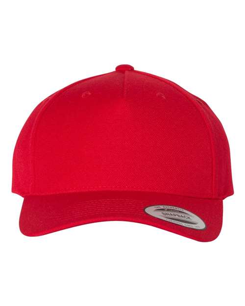 Premium Five-Panel Curved Visor Snapback Cap | USA Decoration