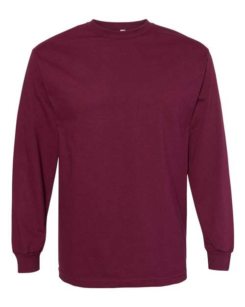 Heavyweight Cotton Long Sleeve Tee | USA Decoration