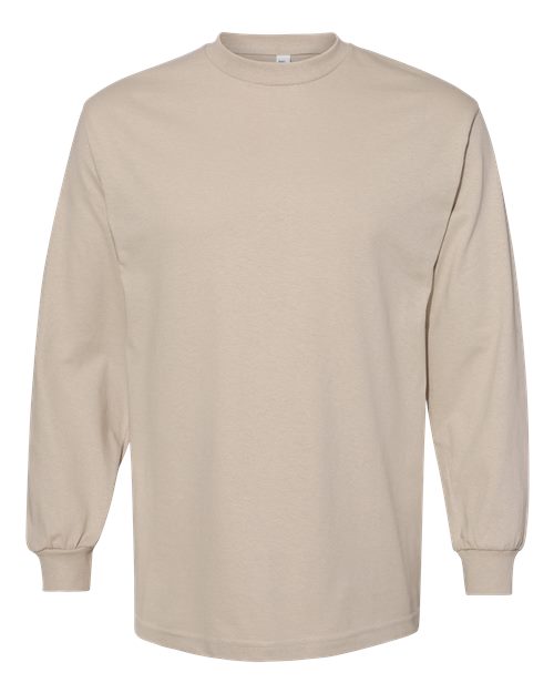 Heavyweight Cotton Long Sleeve Tee | USA Decoration