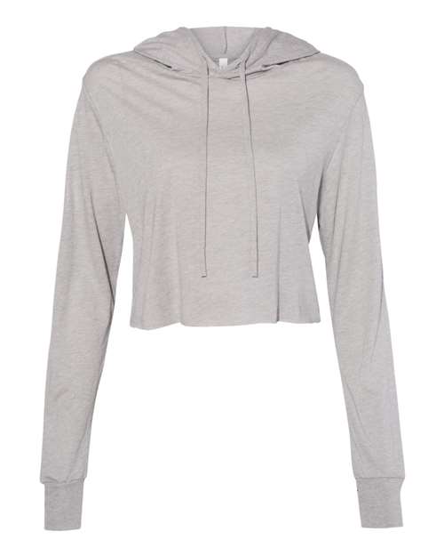 Women’s Triblend Crop Long Sleeve Hoodie | USA Decoration
