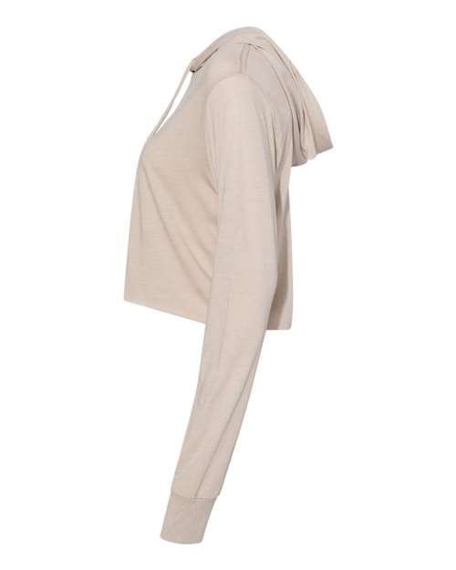 Women’s Triblend Crop Long Sleeve Hoodie | USA Decoration