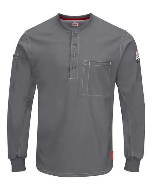 iQ Series® Plus Long Sleeve Henley | USA Decoration