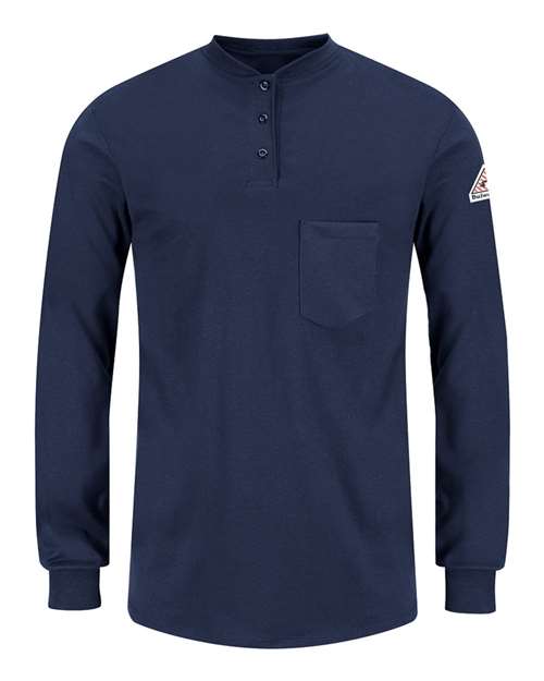 Women's Long Sleeve Tagless Henley Shirt | USA Decoration
