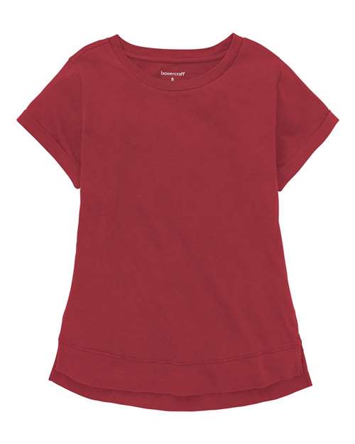 Women's Vintage Cuff Short Sleeve T-Shirt | USA Decoration