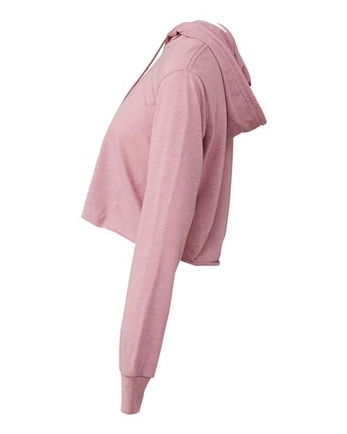 Women’s Triblend Crop Long Sleeve Hoodie | USA Decoration