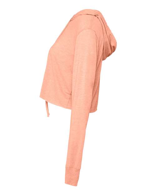Women’s Triblend Crop Long Sleeve Hoodie | USA Decoration