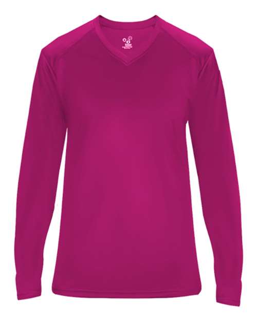 Ultimate SoftLock™ Women's V-Neck Long Sleeve T-Shirt | USA Decoration