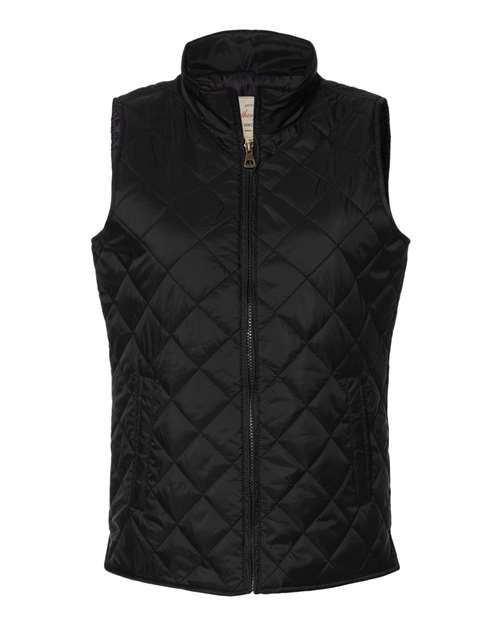 Women's Vintage Diamond Quilted Vest | USA Decoration