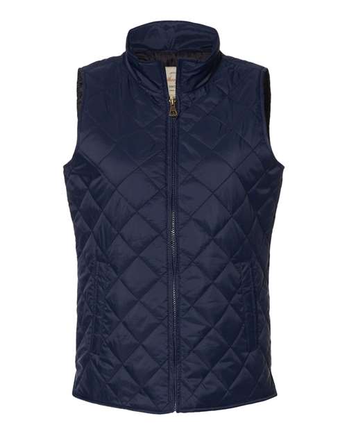 Women's Vintage Diamond Quilted Vest | USA Decoration