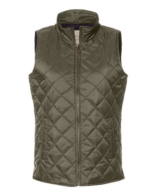 Women's Vintage Diamond Quilted Vest | USA Decoration