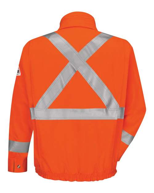 Lined Bomber Jacket with CSA Compliant Reflective Trim - EXCEL FR® ComforTouch | USA Decoration
