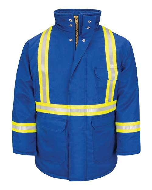 Deluxe Parka With Reflective Trim - EXCEL FR® ComforTouch - Long Sizes | USA Decoration