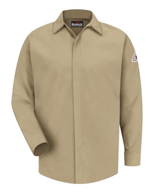 Concealed-Gripper Pocketless Work Shirt - Tall Sizes | USA Decoration