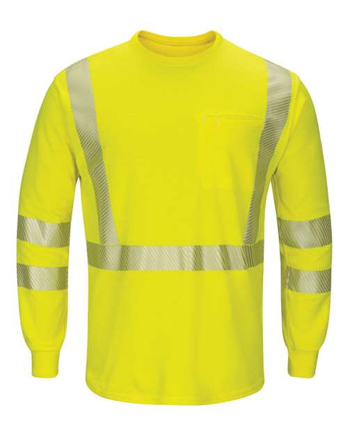 Hi-Visibility Lightweight Long Sleeve T-Shirt - Tall Sizes | USA Decoration