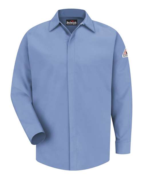 Concealed-Gripper Pocketless Long Sleeve Shirt - CoolTouch® 2 - Tall Sizes | USA Decoration