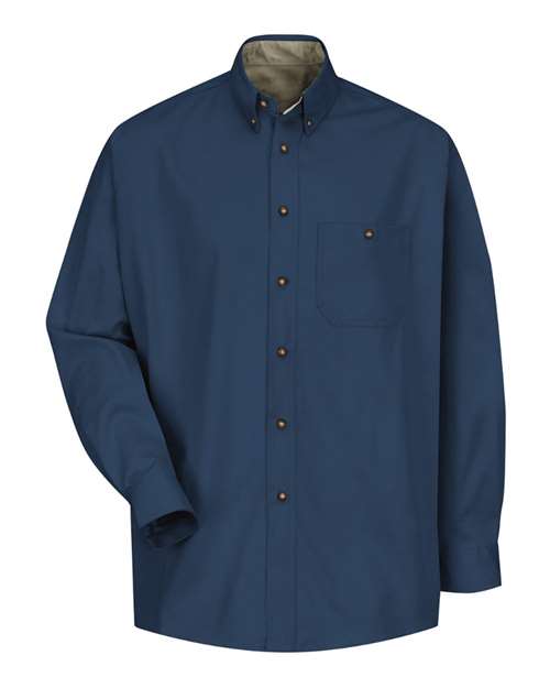 Cotton Contrast Dress Shirt | USA Decoration