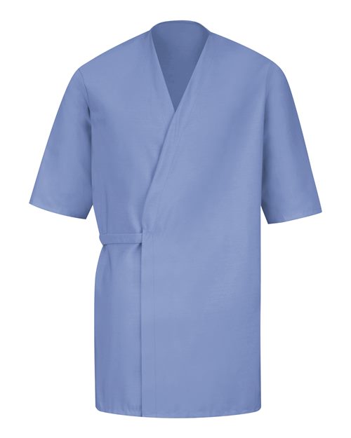 Collarless Poplin Butcher Wrap | USA Decoration