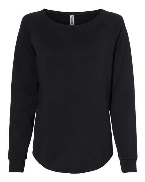 Women's California Wave Wash Crewneck Sweatshirt | USA Decoration