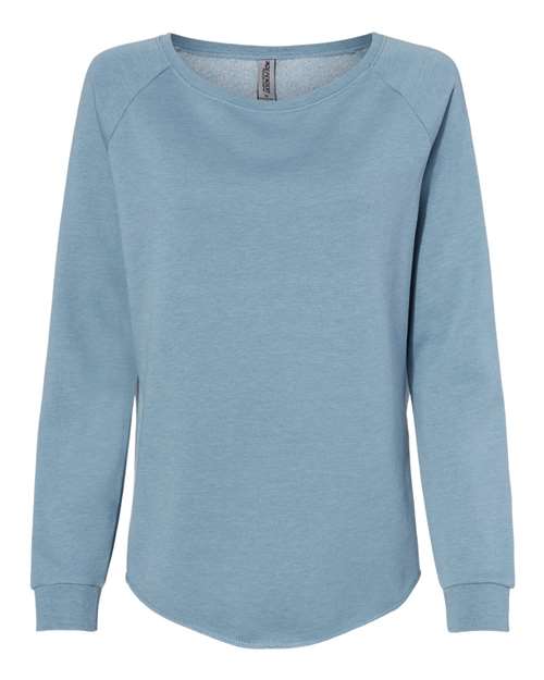 Women's California Wave Wash Crewneck Sweatshirt | USA Decoration