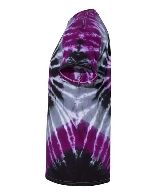 Youth Multi-Color Spiral Tie-Dyed T-Shirt | USA Decoration