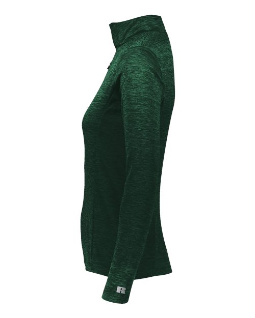 Women's Striated Quarter-Zip Pullover | USA Decoration